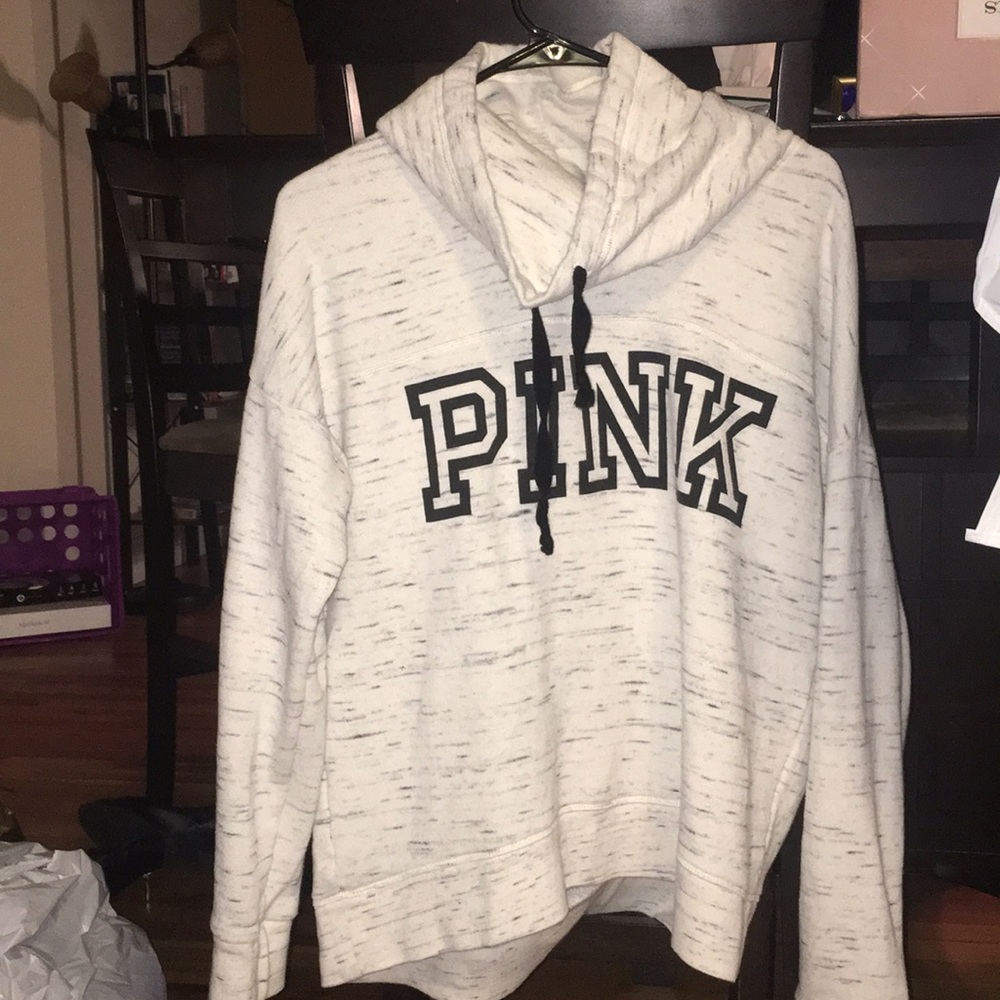 PINK cowl neck sweatshirt